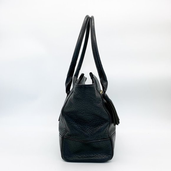 KATE SPADE Pebbled Leather Satchel Handbag Black - Picture 4 of 13